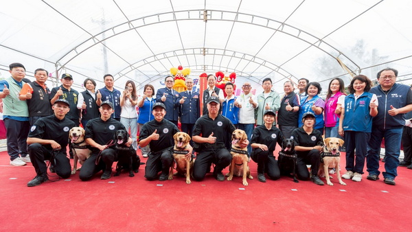 桃園警犬隊辦公廳舍動土 張市長:打造專業訓練基地強化治安量能