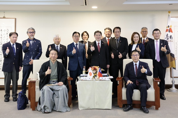 京都市議員與京都日台親善協會蒞府拜會 黃偉哲盼持續深化多元領域交流