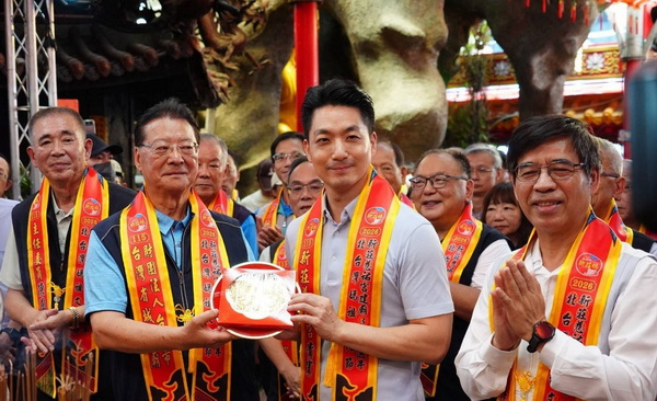 蔣萬安出席北臺灣媽祖文化節　恭迎金面媽祖回鑾臺北城