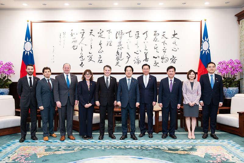 總統接見美國聯邦眾議院訪問團 盼臺美深化合作 共同為印太和平穩定做出貢獻